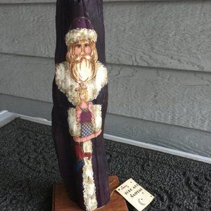 Vintage Driftwood "Folk Art Santa" Pacific NW